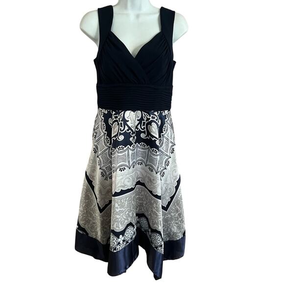 Sangria Navy Dress Women’s 6 Petite - Picture 1 of 10